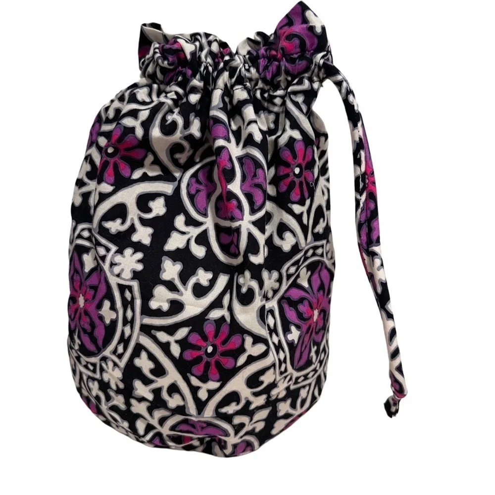 Vera Bradley Set of 2: Ditty Wet Bag & Small Pouch in Scroll Medallion, Retired